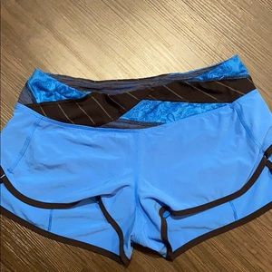 Blue Lululemon shorts